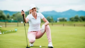 Junge Golferin mit großer Spielfreude – mentale Leichtigkeit und Spaß am Golfspiel